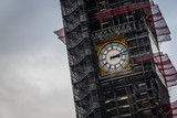 Fototapeta Big Ben - Houses of Parliament and The Big Ben clock tower under repair and maintenance, London, England, United Kingdom