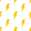 Seamless pattern with lightning bolt. Vector