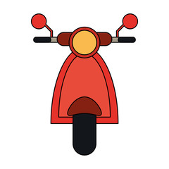 Sticker - Scooter motorcyle frontview