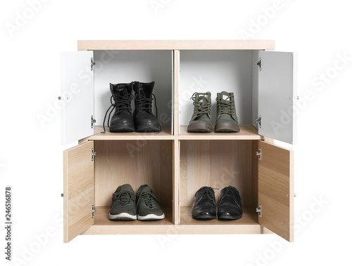 wooden cabinet for shoes