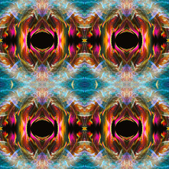 Canvas Print - abstract 3d computer generated bright smooth fractal pattern artwork