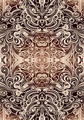 Canvas Print - Artistic abstract colorful bright unique network of shapes and patterns