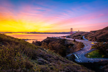 Sunrise Over The Golden Gate Bridge