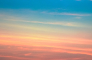 Wall Mural - colorful of sunset on sea scape background