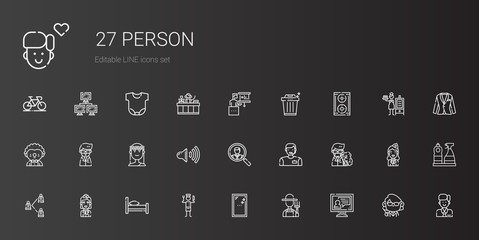 Sticker - person icons set