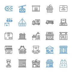 Wall Mural - shipping icons set