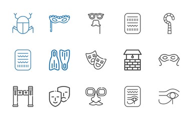 Sticker - mask icons set