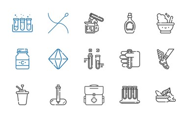 Sticker - drug icons set