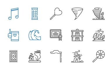 Poster - swirl icons set