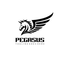 Horse Pegasus Logo - Unicorn Vector