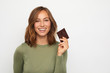 © Martin Villadsen - portrait of young happy woman with chocolate
