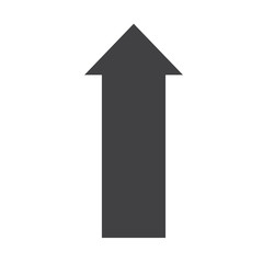 Wall Mural - arrow up icon on white background. flat style. arrow up icon for your web site design, logo, app, ui