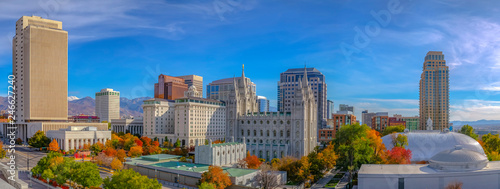 Fotografía The historic Temple Square in Salt Lake City Utah