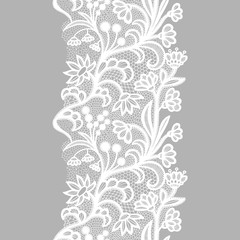 Canvas Print - Lacy vintage trim.