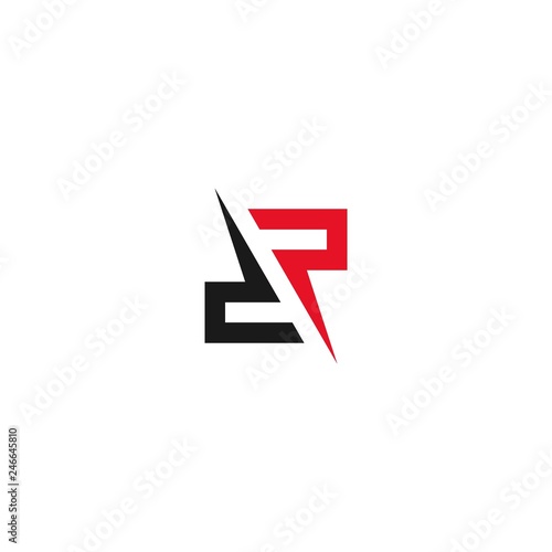 Fotomural Letter dp dr graphic logo template. business logo design.