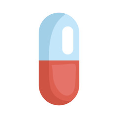 Sticker - medical capsule isolated icon