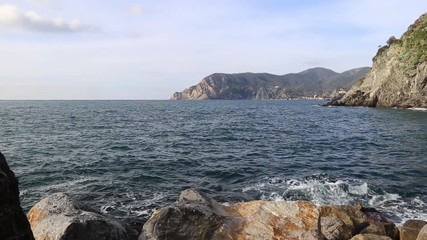 Wall Mural - Seascape in Liguria, Italy (Cinque Terre)