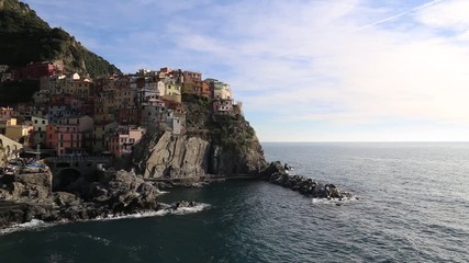 Wall Mural - Panorama of Manarola in Liguria, Italy (Cinque Terre)