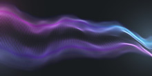 Colorful Wavy Particle Surface Background