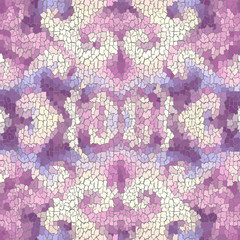 Aufkleber - Seamless grunge abstract square pattern. Paint grunge cracks.