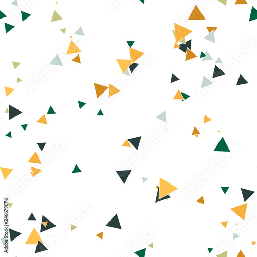 Mata magnetyczna Abstract seamless pattern with colorful chaotic small triangles. Infinity triangular messy geometric pattern. Vector illustration.