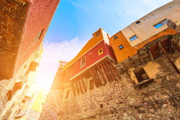 Guanajuato, Mexico, scenic old town streets