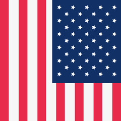 Wall Mural - american flag background