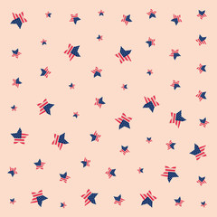 Wall Mural - american flag stars background pattern