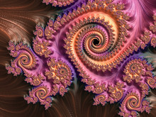 Fractal A Never-ending Pattern. Abstract Computer Generated Fractal Design. Fractals Are Infinitely Complex Patterns That Are Self-similar Across Different Scales. Great For Cell Phone Wall Paper. 