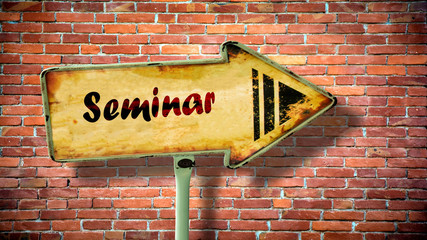 Wall Mural - Schild 380 - Seminar