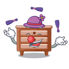 Sticker - Juggling shape of bedside table shape funny