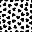 Hearts vector background. Valentines day card, greeting, wedding, symbol. Seamless hearts pattern