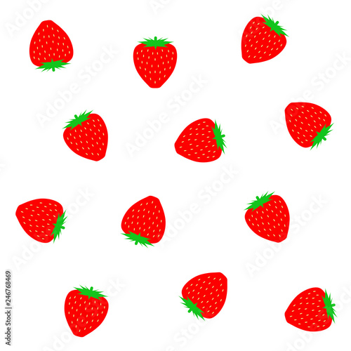 イチゴの背景 Adobe Stock でこのストックイラストを購入して 類似