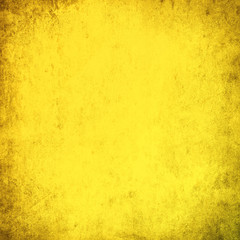 Yellow grunge wall for texture background