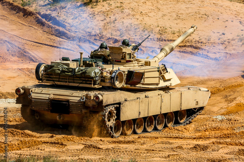 Cuadros en Lienzo Tank in military training Saber Strike in Latvia.