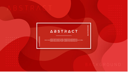 Wall Mural - dynamic textured background design in 3d style with red color. can be used for posters, placards, br