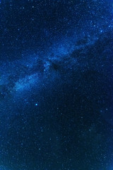 Wall Mural - bright night starry sky with millions of stars and galaxy milky way.