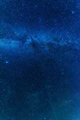 Wall Mural - bright night starry sky with millions of stars and galaxy milky way.