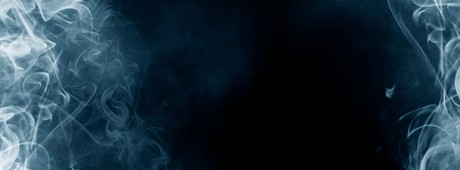 Abstract Smoke on black Background 