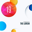 © Diamond Graphics - Abstract design of vector elements for graphic template. Modern background. Colourful smooth circles for business branding, website sale, marketing, discount, offer.