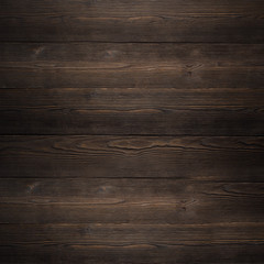 Wall Mural - The texture of the wooden Board dark brown old house