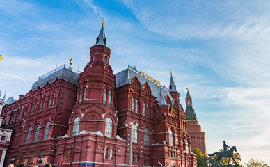 National Historical Museum on Red Square in Moscow, Russia