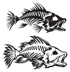 Poster - Fish skeleton