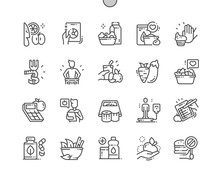 Diet Well-crafted Pixel Perfect Vector Thin Line Icons 30 2x Grid For Web Graphics And Apps. Simple Minimal Pictogram
