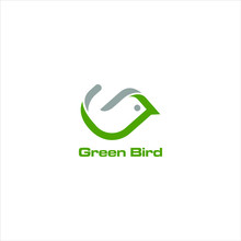 Green Bird Logo Vector