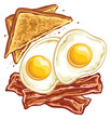© SlipFloat - Bacon eggs and toast