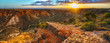 panorama view of sunrise over charles knife canyon, western australia 5