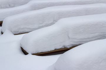 Wall Mural - Winter snowdrifts