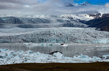 Glacier and Lagoon - Southern Iceland