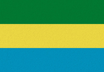 Wall Mural - gabon paper flag